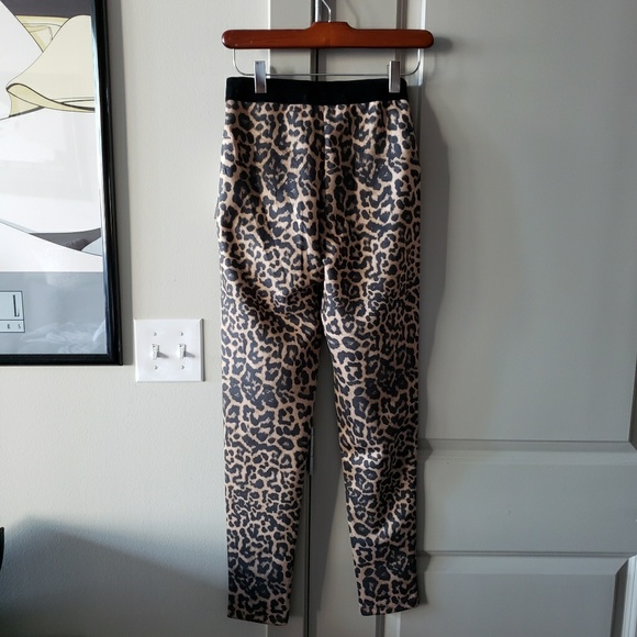 ZARA Suede Leopard Leggings - Picture 6 of 8